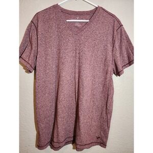 American Eagle Men's Shirt, Size L, Maroon/Burgundy, V-Neck, Short Sleeve